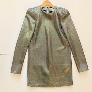 H&M Silver Shiny Tunic Dress